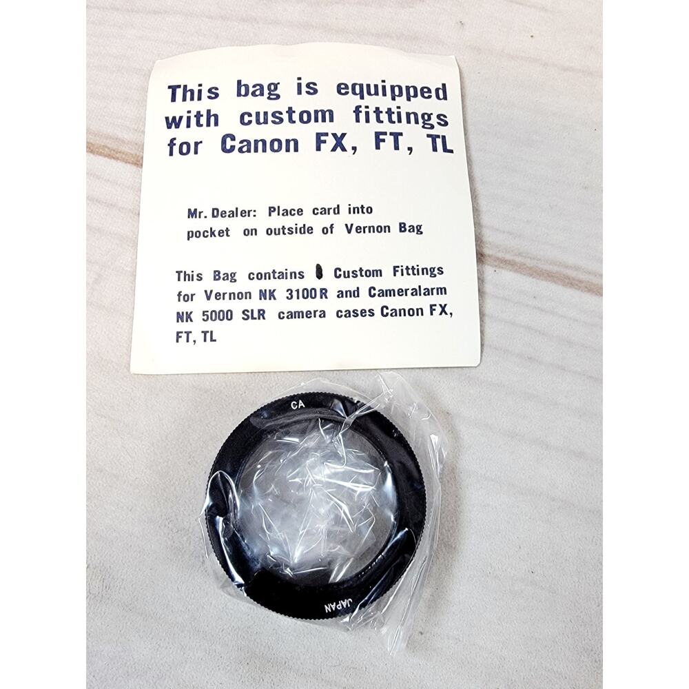 Canon CA Adapter For FX, FT, TL Mount Camera Lens WITH T / T2 Screw Mount - NEW